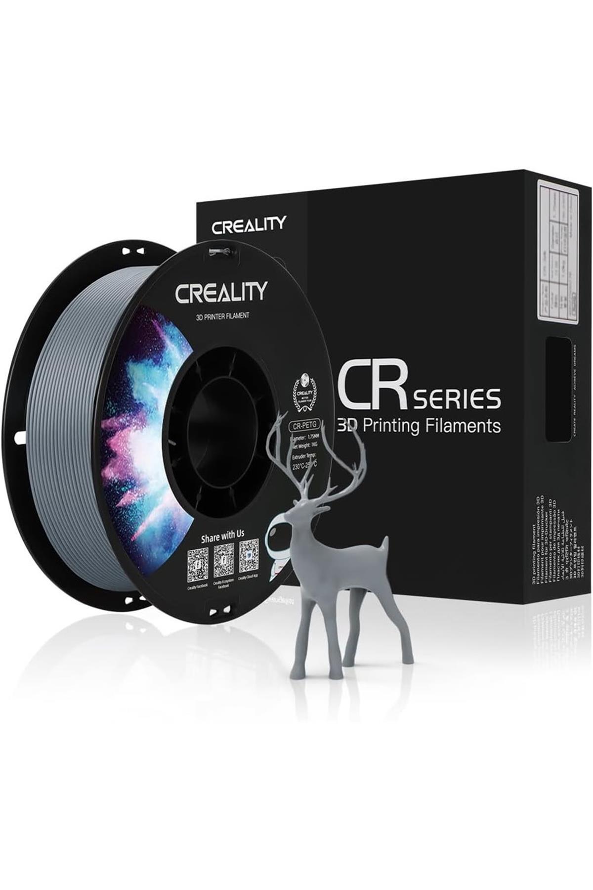 Creality Cr-Petg Gri Filament 1.75mm Uyumlu 1000Gr