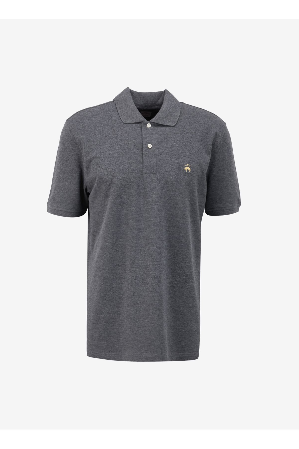 BROOKS BROTHERS Polo Yaka Koyu Gri Erkek T Shirt BBSP23MTS031 Erkek Giyim