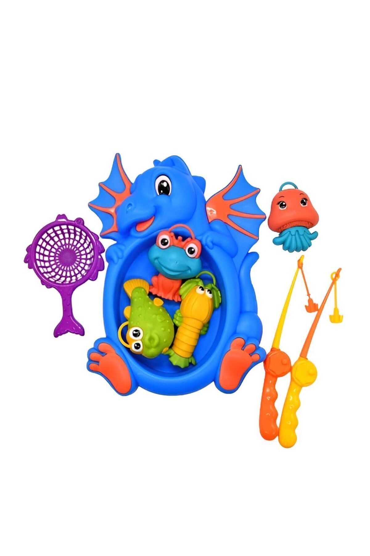 Hyd Balık Tutma Yakalama Oyunu 12 Parça Mıknatıslı Oltalı Deniz Canlıları Eğlenceli Eğitici Oyuncak fotoğrafı 5 (önizleme)