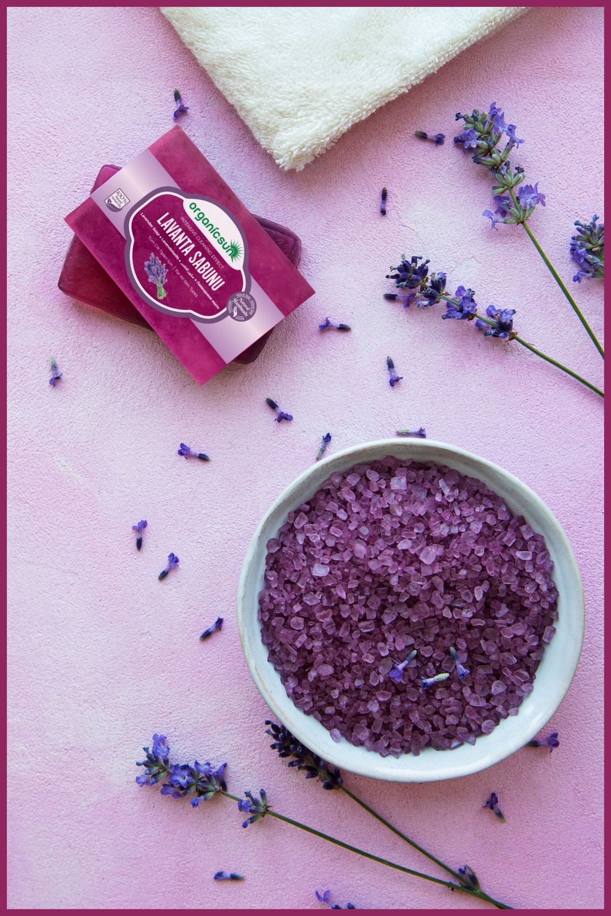 صابون طبیعی اسطوخودوس 140 گرم در 3 تکه ترمیم کننده مغذی طبیعی برای انواع پوست Organicsun