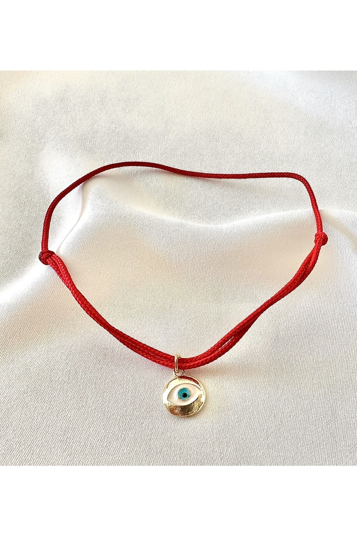 Atelier Çağla Kırmızı Göz İp Halhal