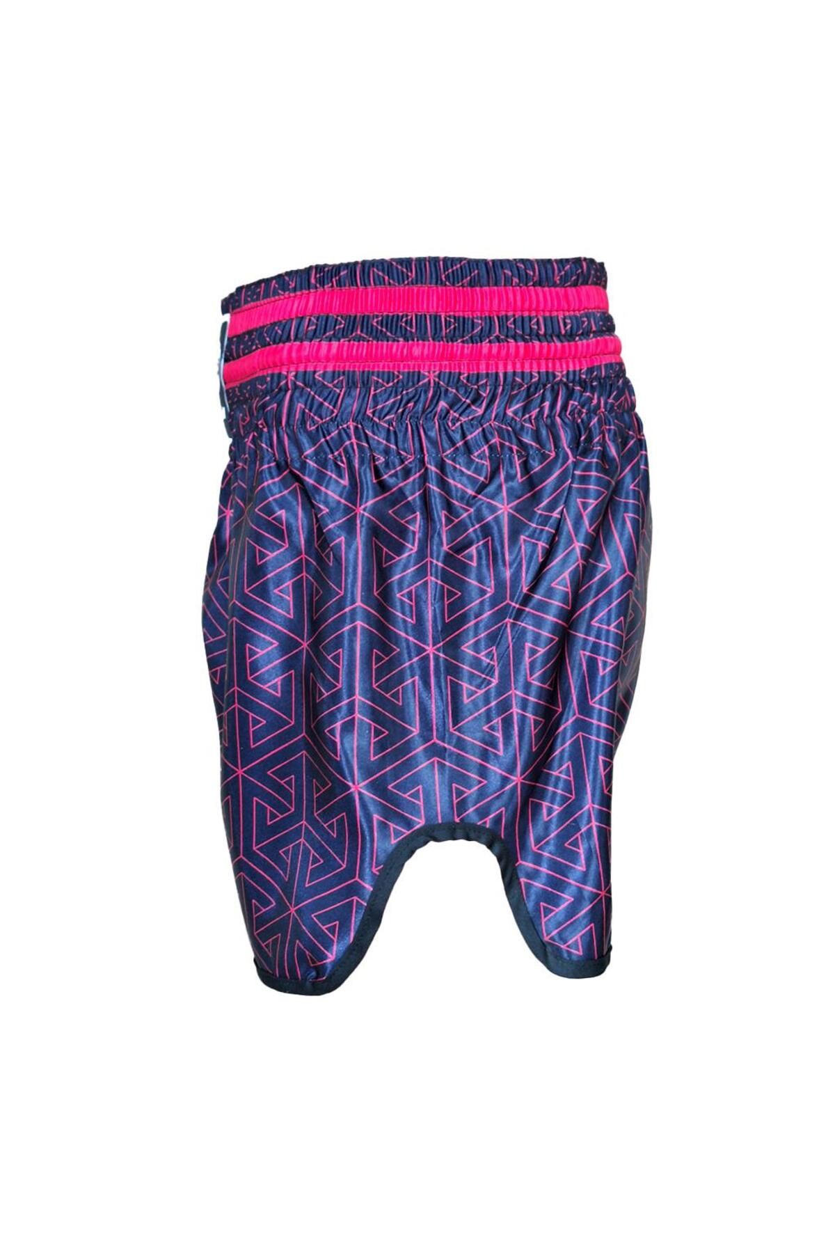 Dragondo-MT3442 Muay Thai Kick Boxing Shorts - Neon Pink, Digital Printed 2
