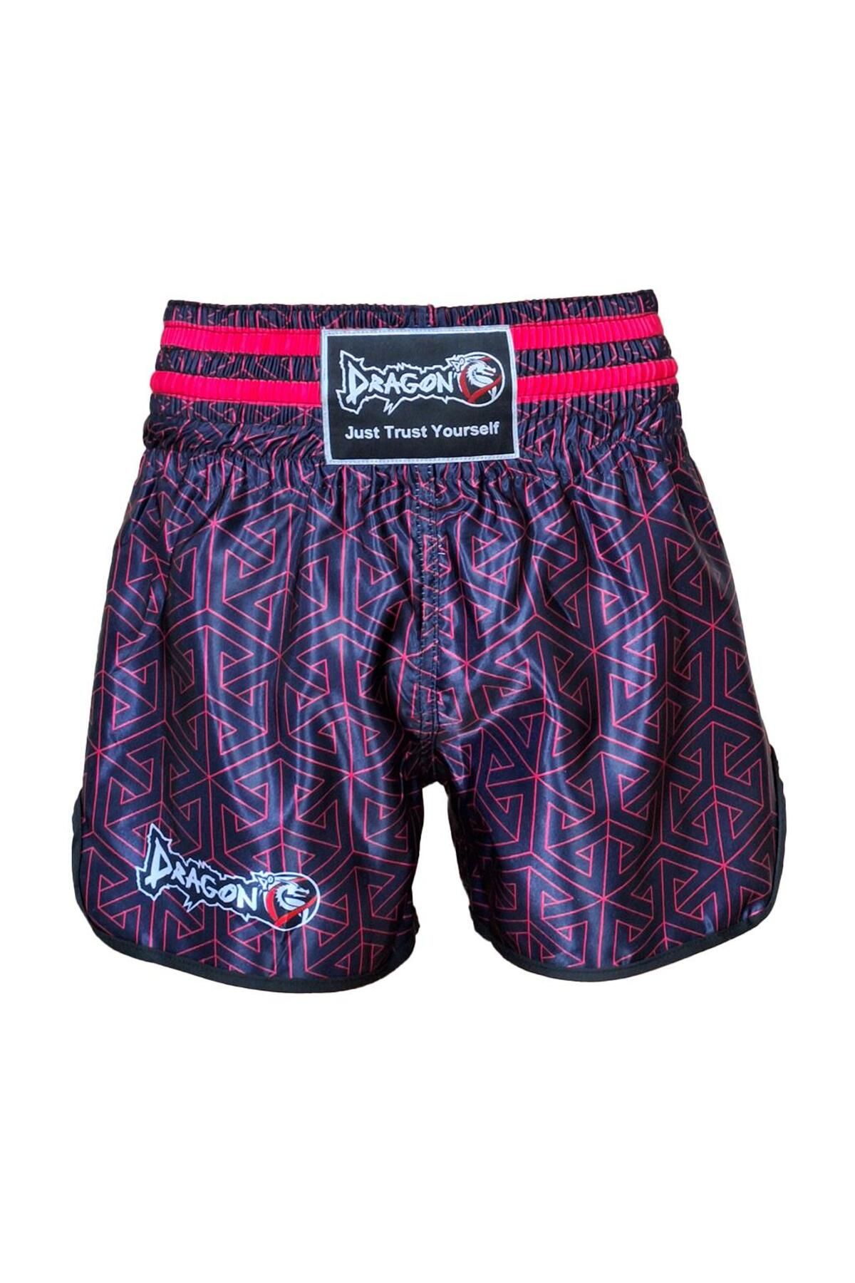 Dragondo-MT3442 Muay Thai Kick Boxing Shorts - Neon Pink, Digital Printed 1