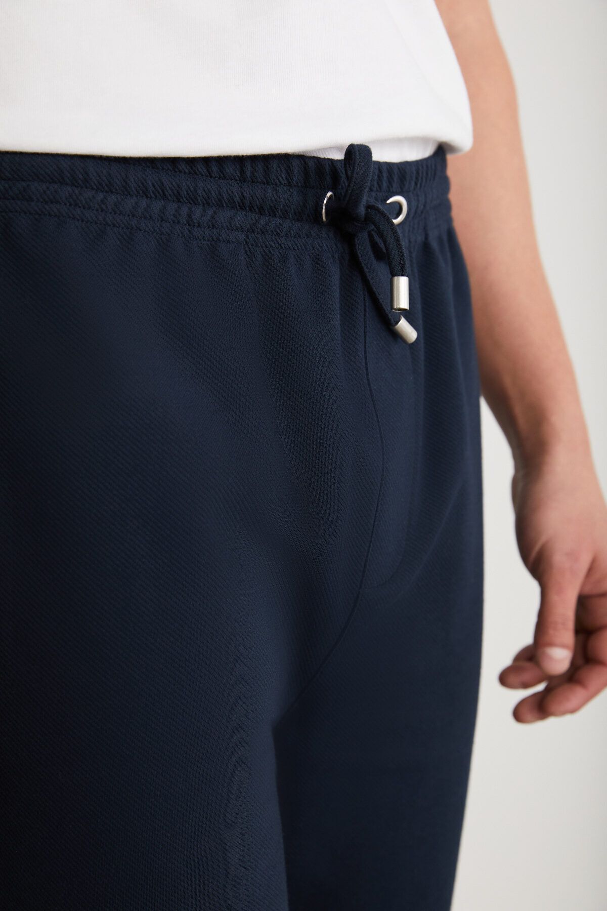 GRIMELANGE-Huxley Herren-Hose mit normaler Paspelbeine, normaler Spitze, Taille, Bio-Baumwolle, Seitentasche, Marineblau 6