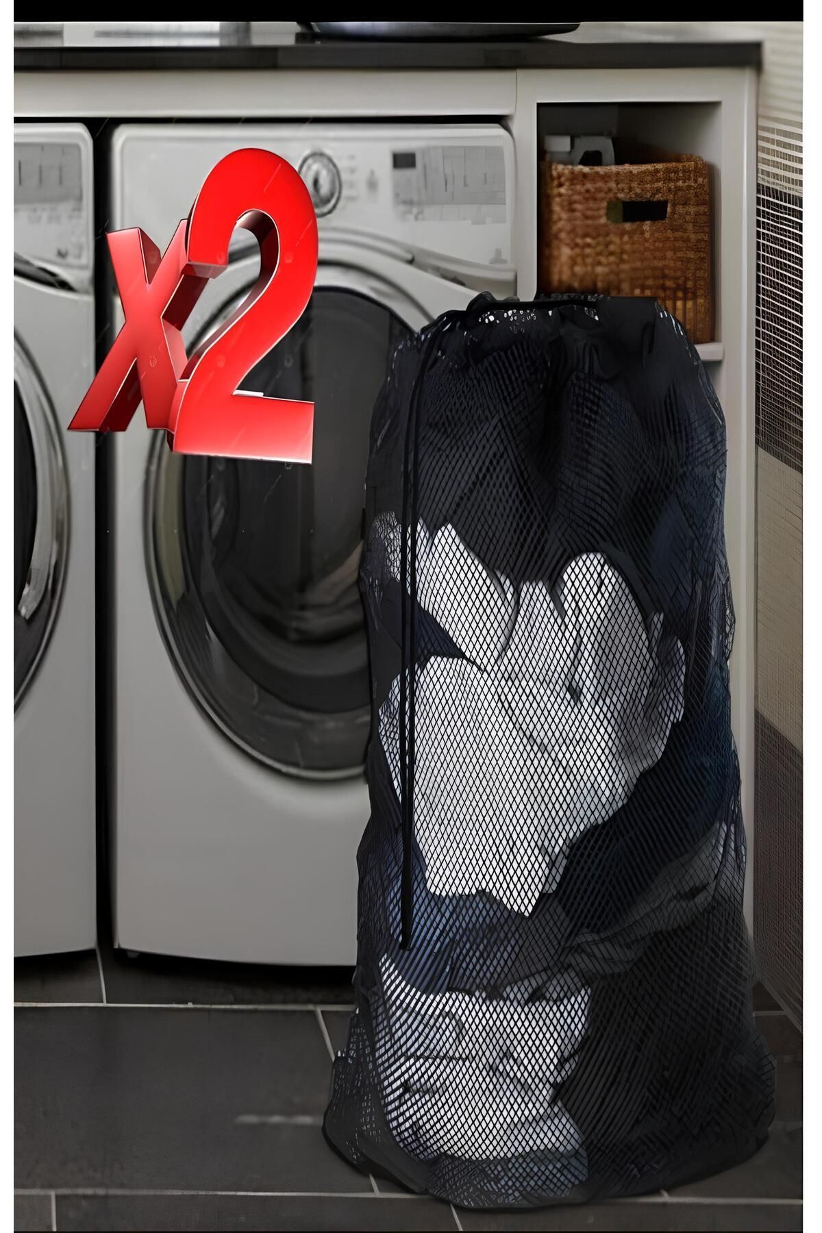 Tois Baby-2 Black Luxury Curtains and Laundry Net with String 60X80 cm (Battal Size) 3