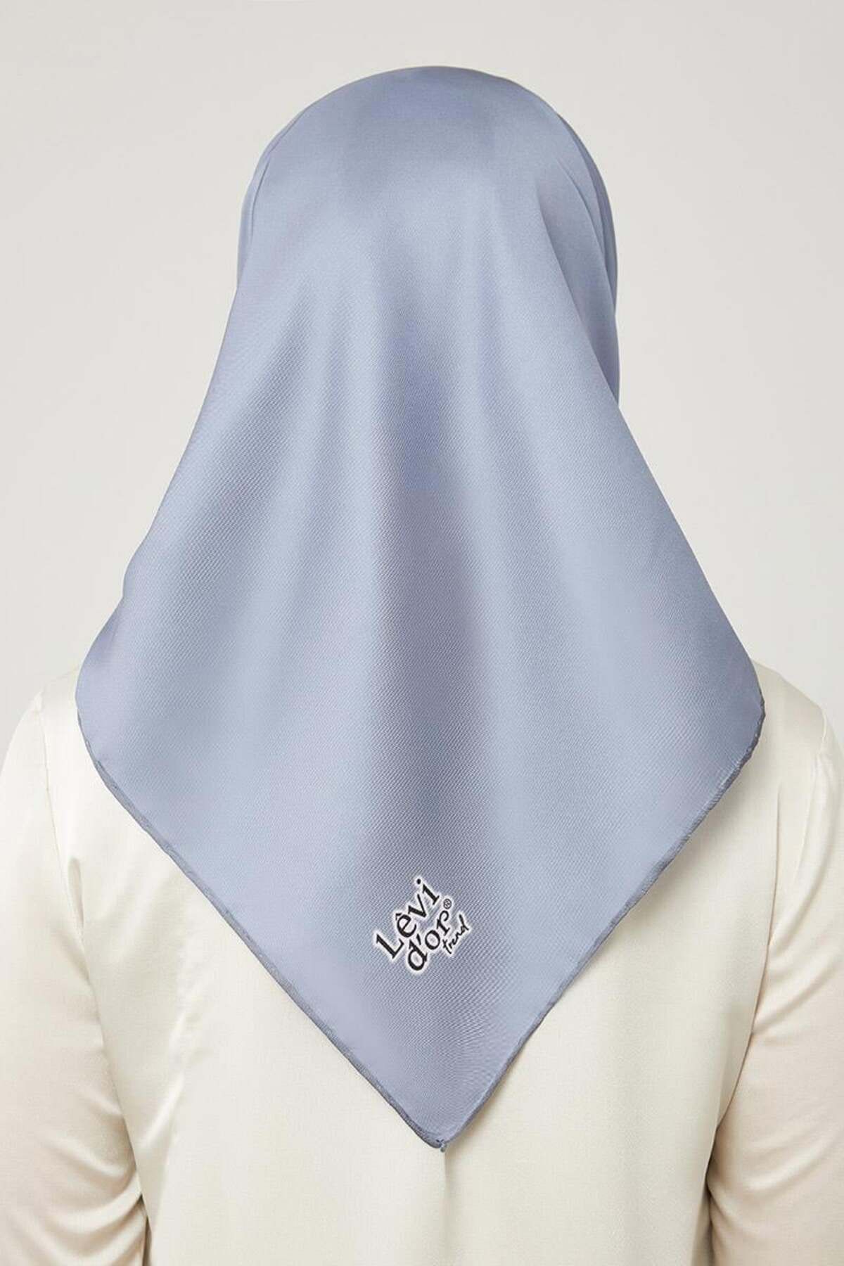 روسری آبی پلی استر Twill Trend Levidor