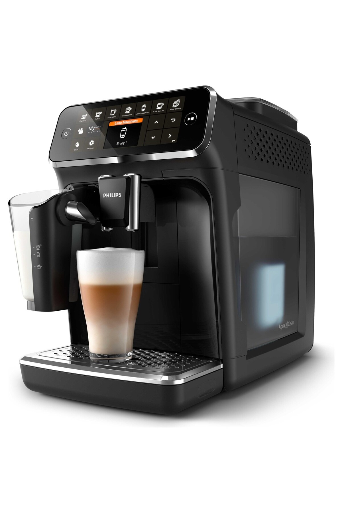 Tam Otomatik Espresso Makinesi, 1.8 L Kapasite, Zamanlayıcı, Mat Siyah 4