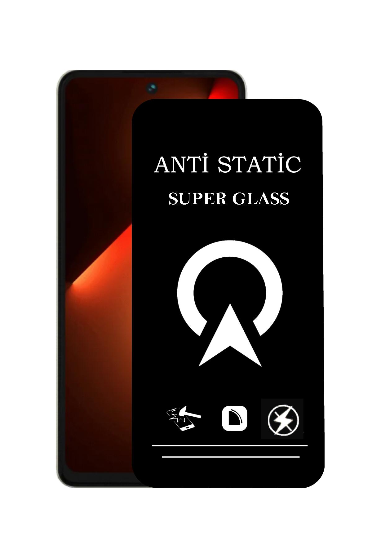 Tecno Pova 5 Tam Kaplayan Anti Statik Çizilmez Safir Ekran Koruyucu Cam