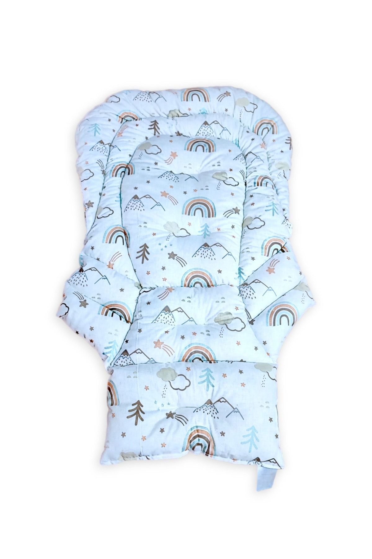 Large Feeding Chair Cushion (NO BELT SLOTS) Brown Rainbow Joie