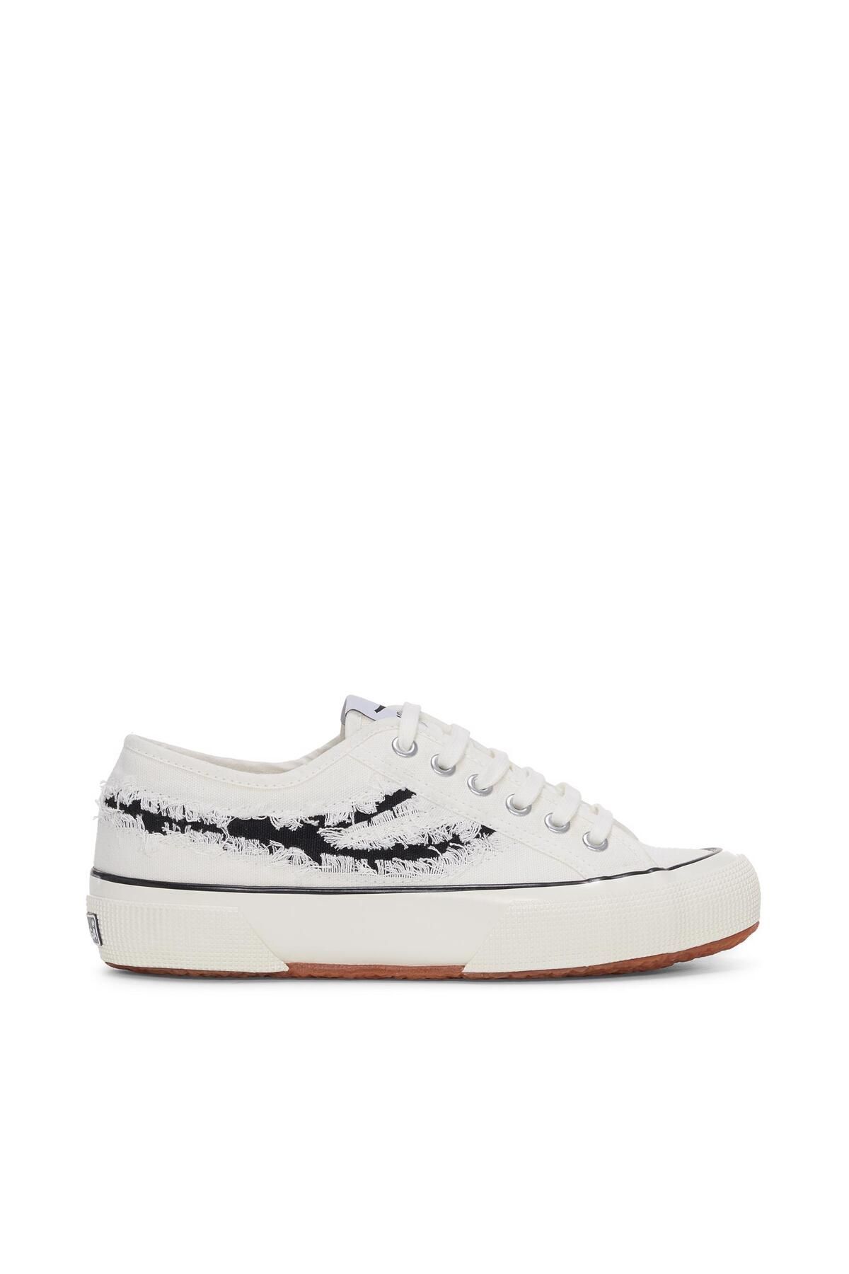 کفش کتانی سفید زنانه دم پرستو 2750 Og Ripped Swallow Tail Superga