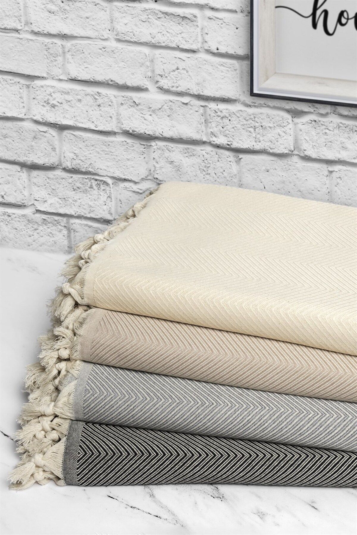 Denizli Concept-غطاء أريكة بيج 170x300 - مع خيارات الألوان - غطاء متعدد الأغراض عالي الجودة وأنيق 3