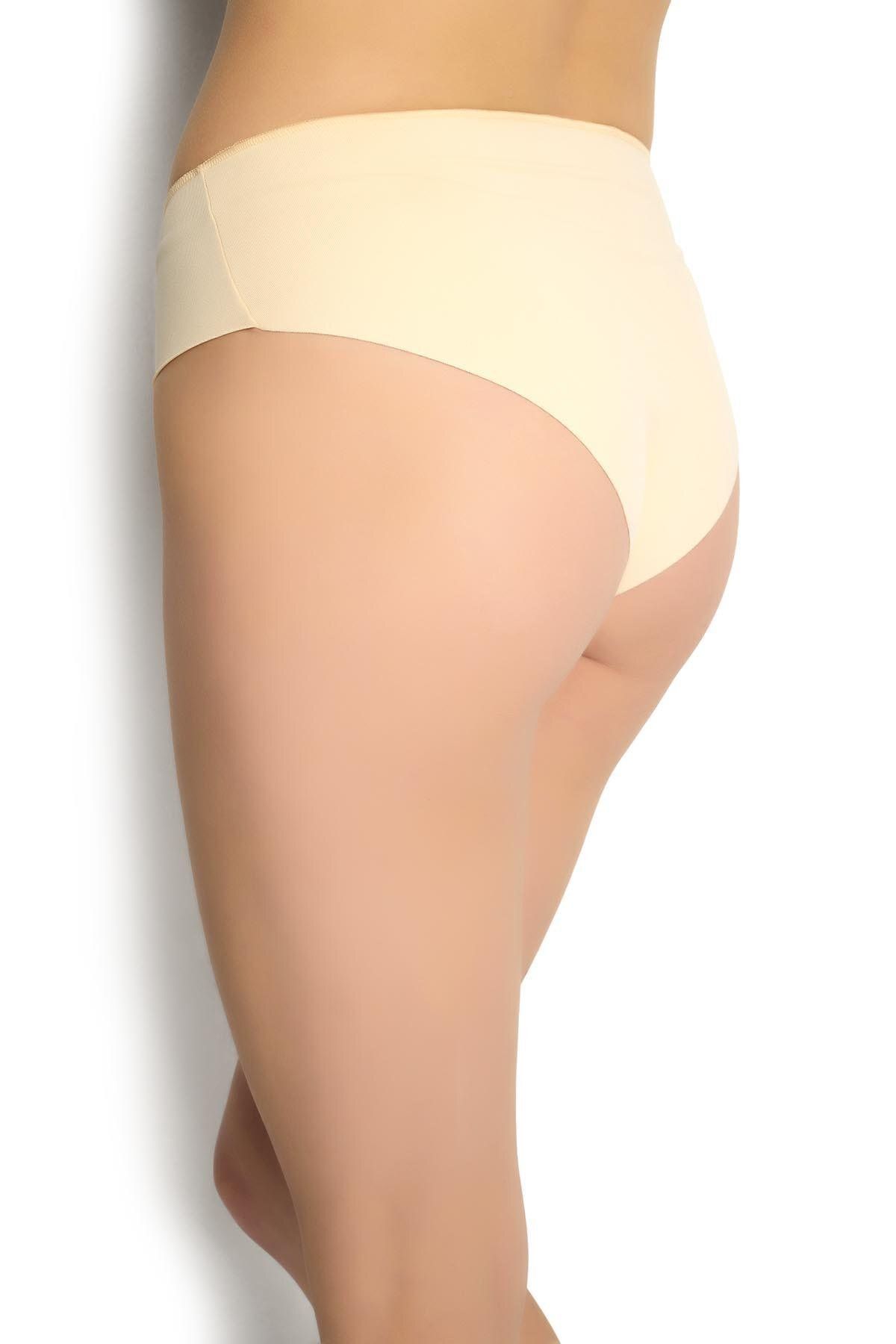MYS GRUP TEKSTİL-JİBER Γυναικεία Microfiber LASER Cut Bikini-Slip-Panties Σετ 3 τεμαχίων - Χρώμα δέρματος /698 3