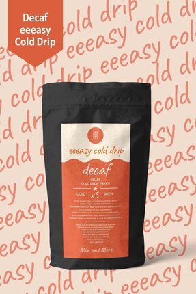 Mim and More Decaf Easy Cold Drip - Kafeinsiz Cold Brew Paketi, 5 X 25 gr