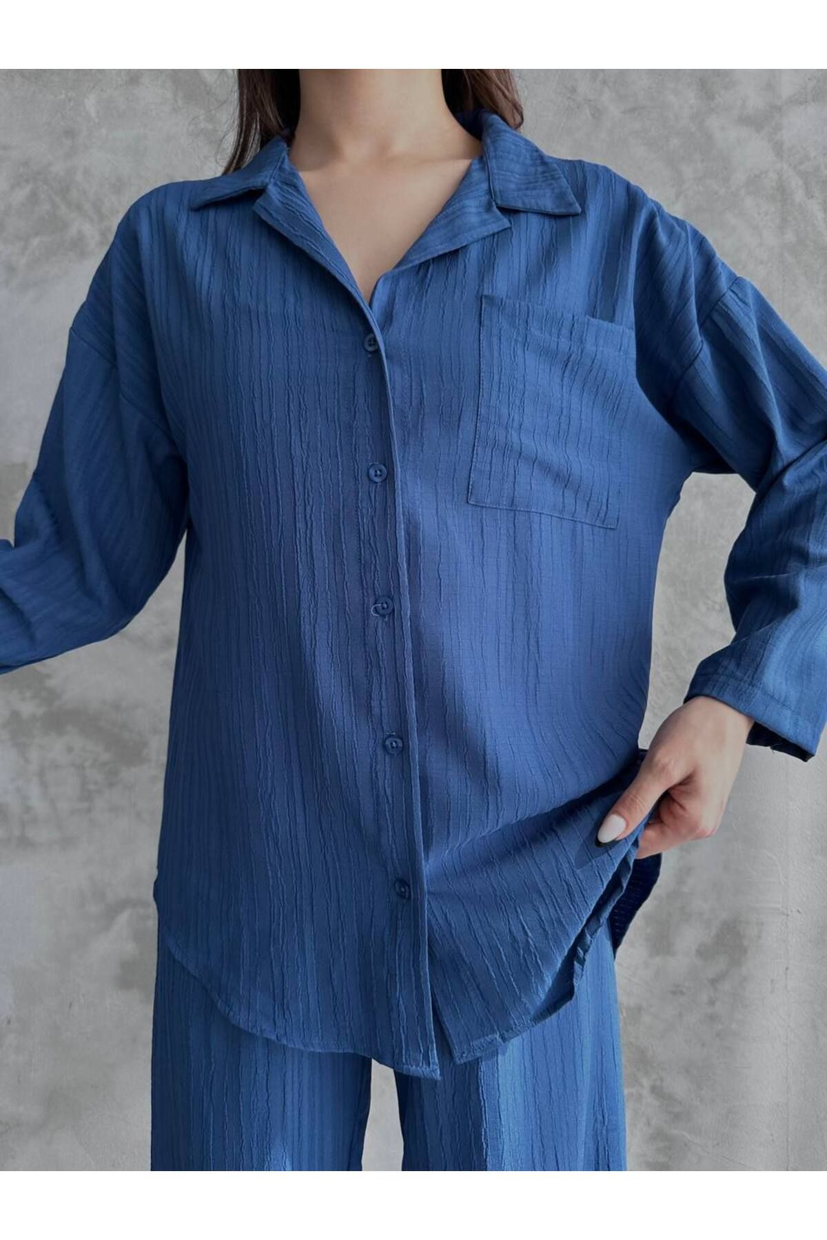 ZF BUTİK-Set de costum cu picior scurt și buzunar 4