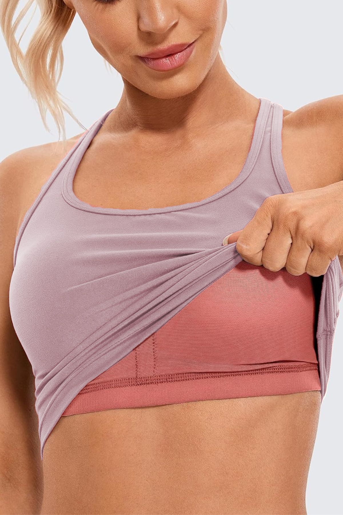 Vio Belle-Racerback Women's Sports Bra - Yoga, Workout, Fitness Cr207 3