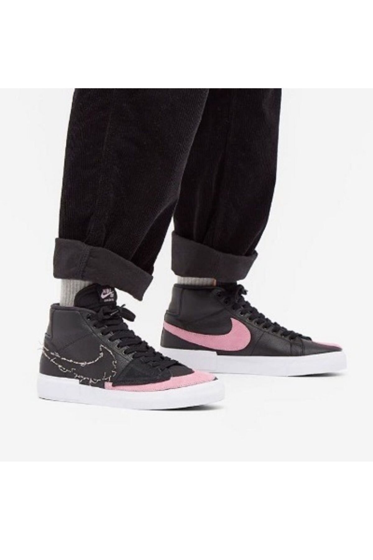 اسنیکر طلایی مردانه SB Zoom Blazer Mid Edge کفش Nike