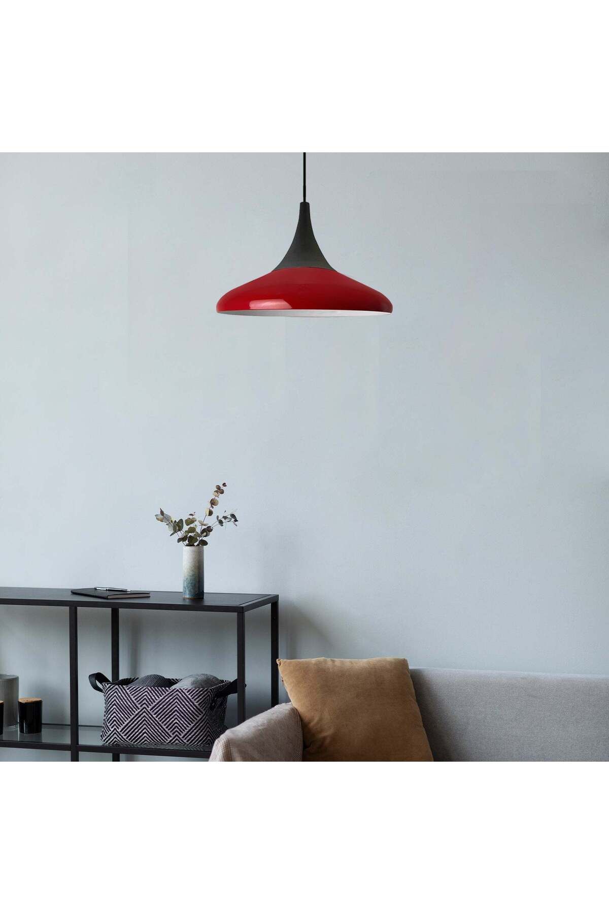 Bamyum-Paladin Pendelleuchte - 35 cm Metal Hängelampe, Rote Lampe 4