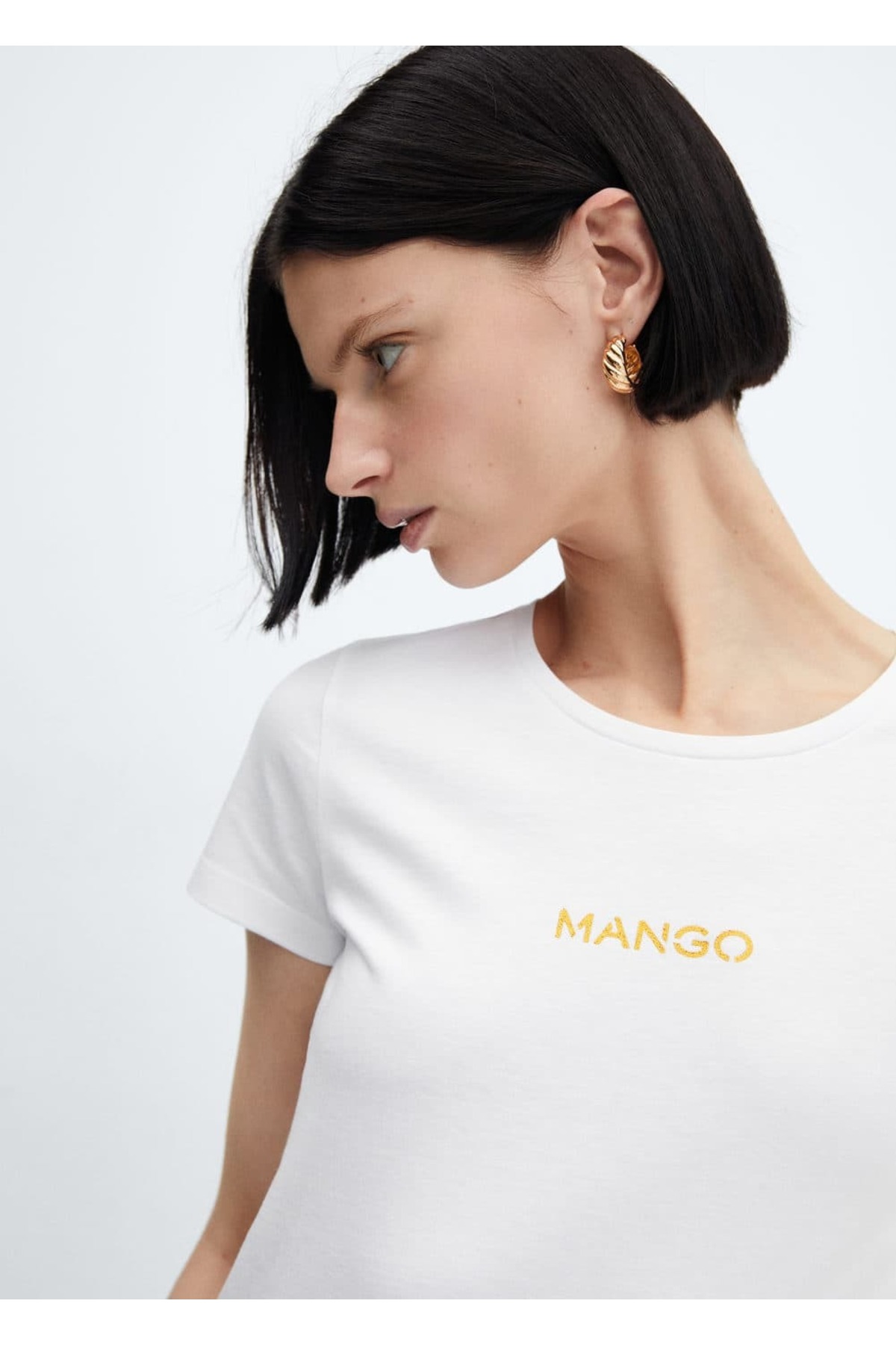 تیشرت مردانه سفید منگو | 67010426 اورجینال - تصویر 5