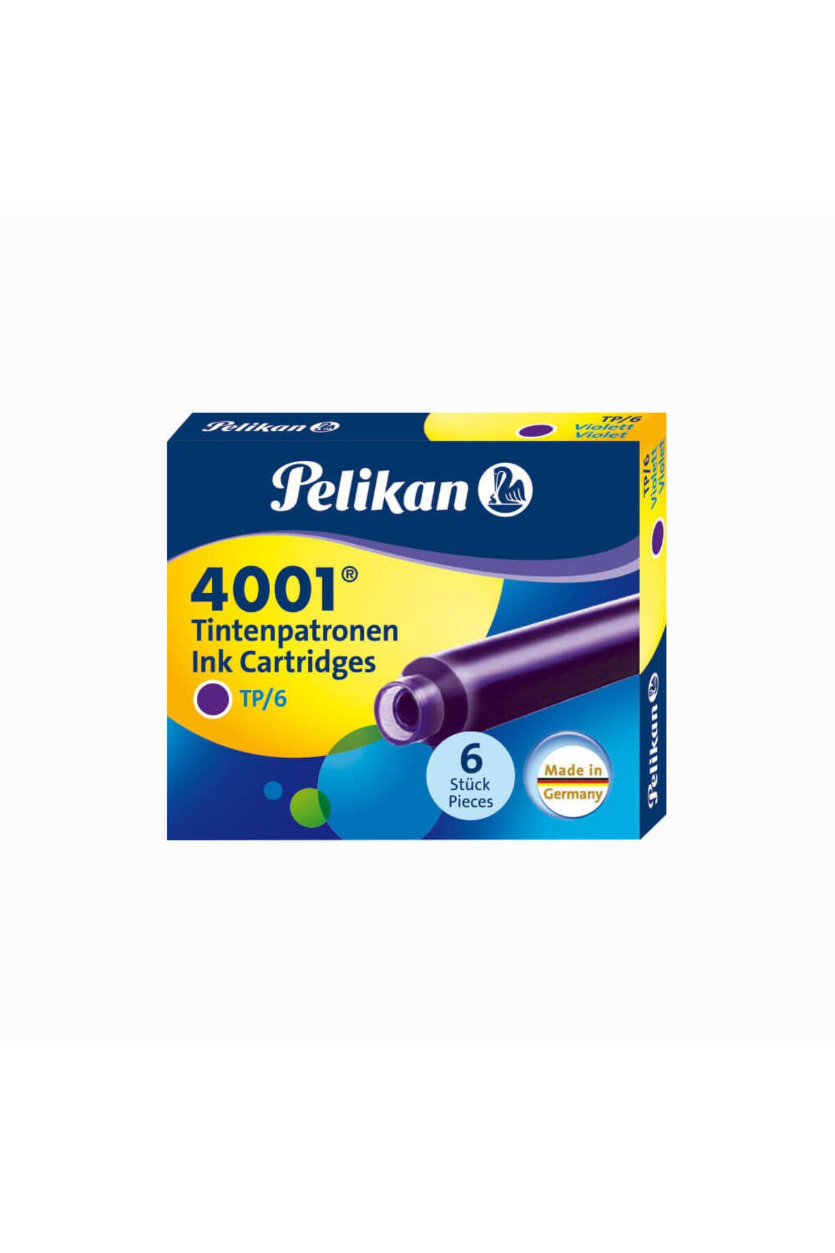 Pelikan 4001, 6 упаковок, короткие картриджи Tp/6, фиолетовый IBKNG0042