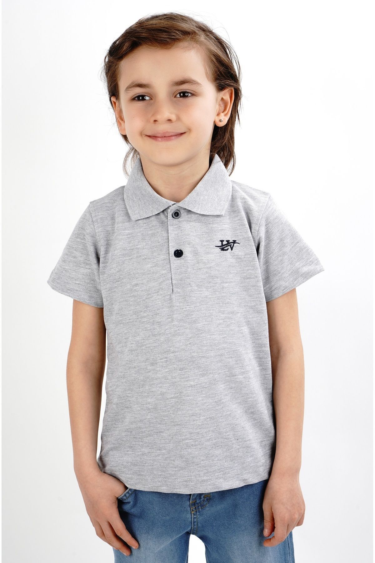 polo collar school t-shirt