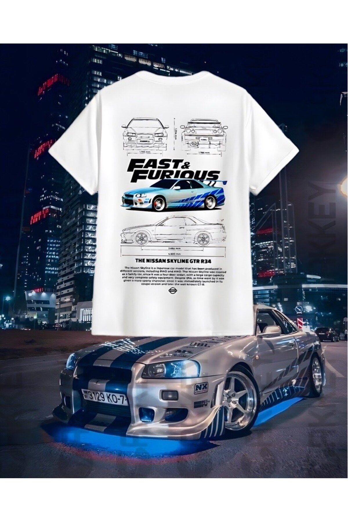Nissan gtr r34 t shirt shop
