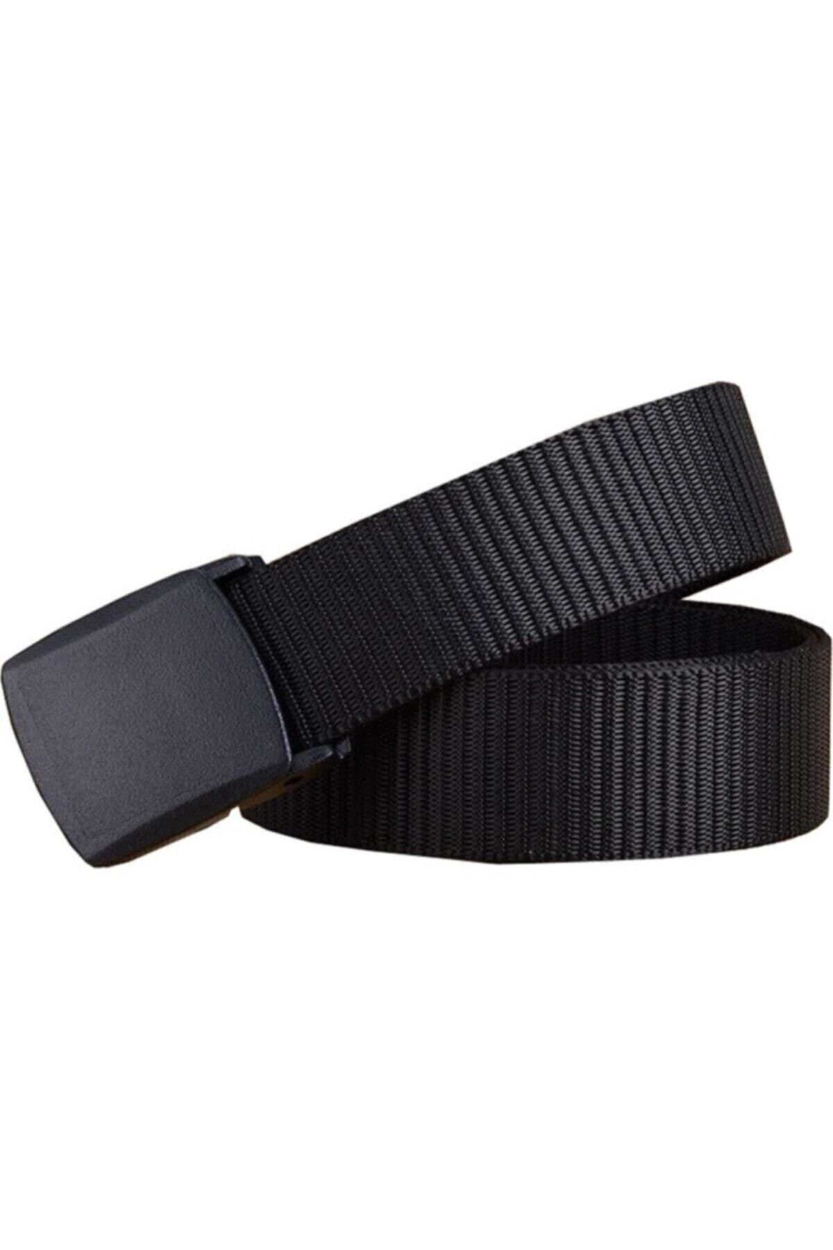 Trend Deri Taktikal Plastik Tokalı Anti Alerjik Tarz Bez Kemer görsel 3
