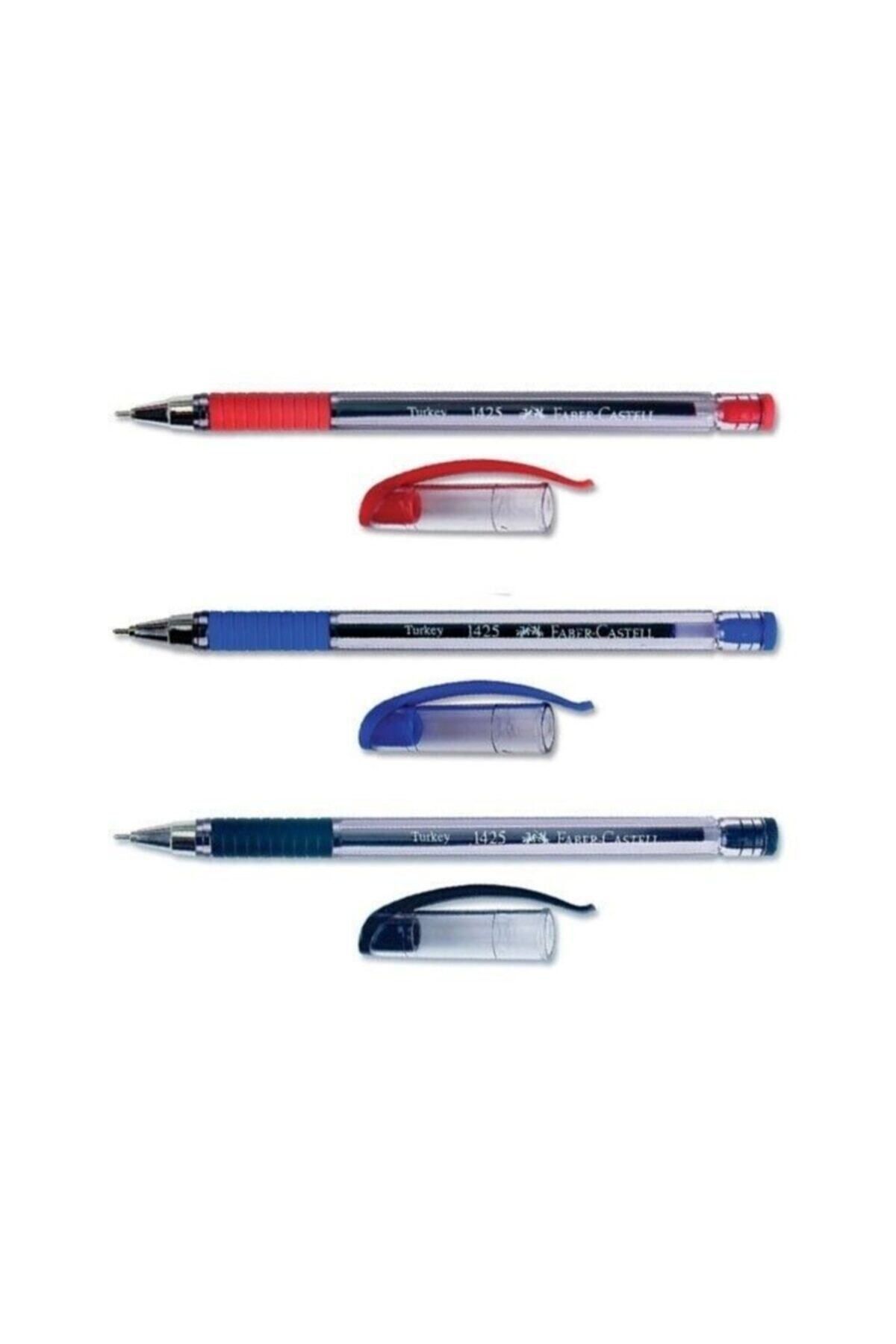 Шариковая ручка Faber Castell Faber 1425 дюймов с игольчатым наконечником 0,7 мм 3 разных цвета