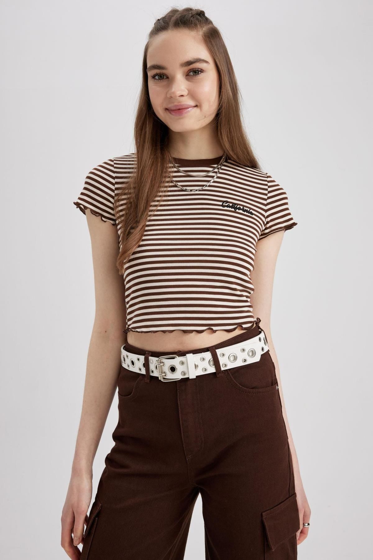 تی شرت زنانه دفاکتو | Z9201AZ23SP Defacto - Image 4