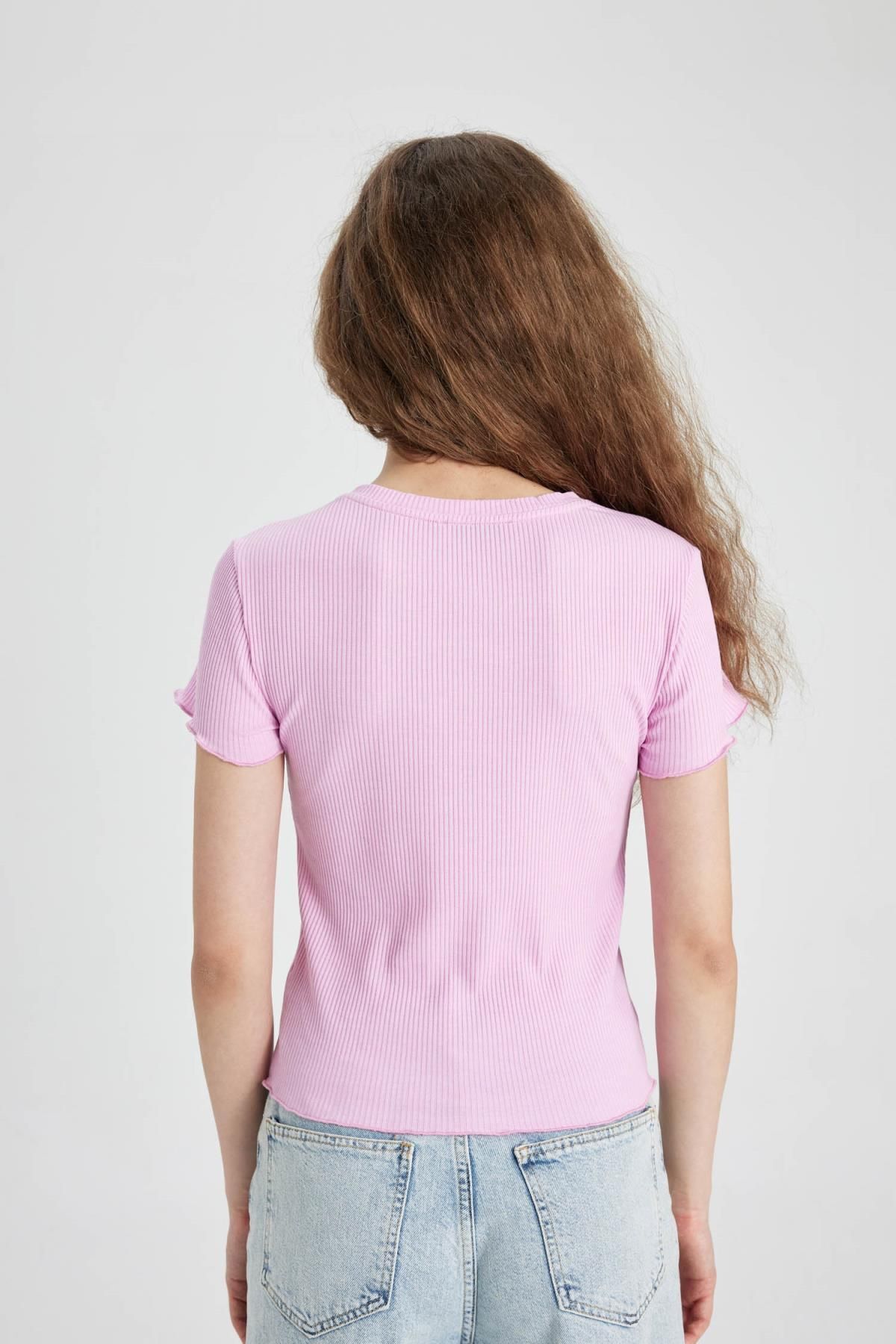 تی شرت زنانه دفاکتو | K7064AZ24SM Defacto - Image 6