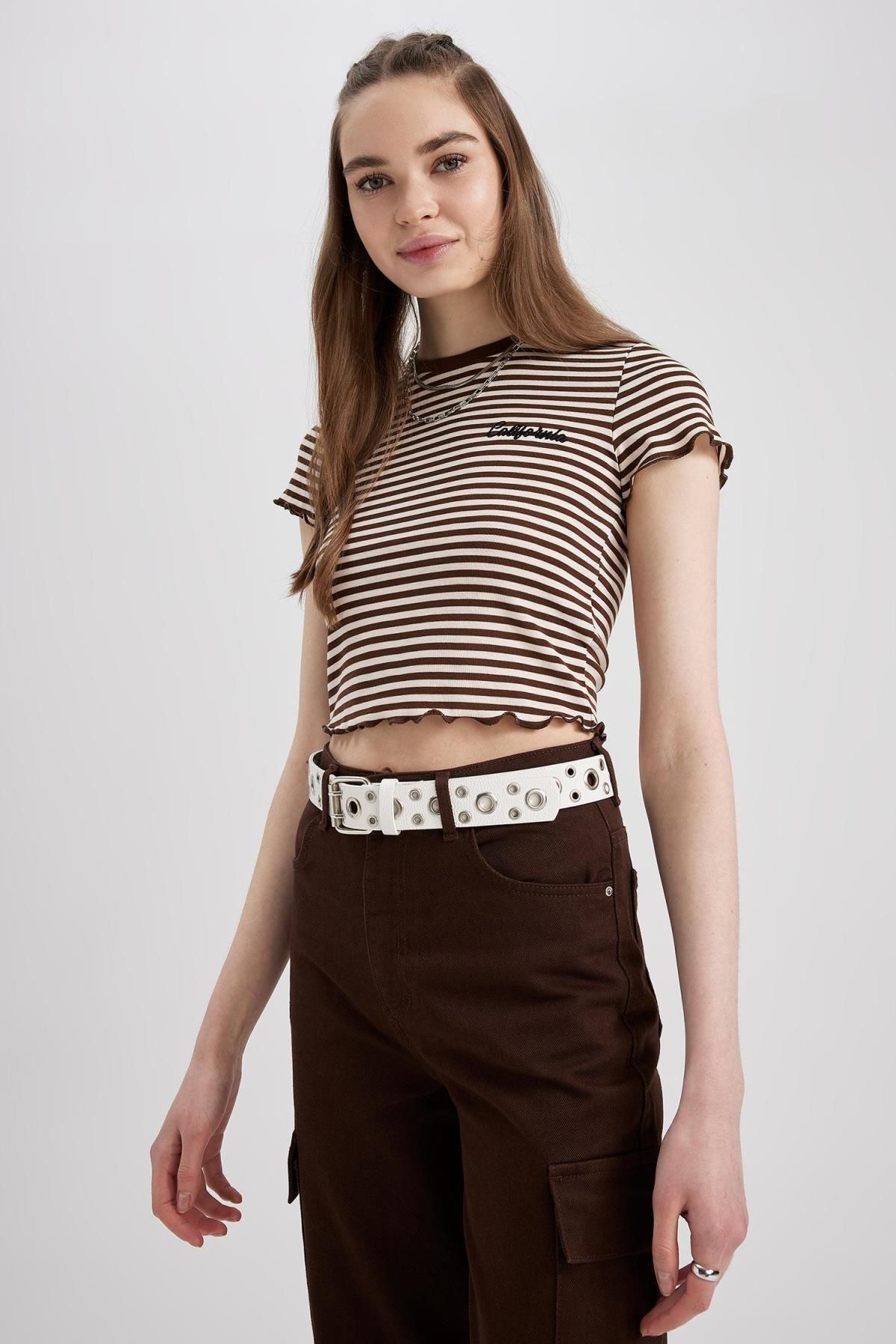 تی شرت زنانه دفاکتو | Z9201AZ23SP Defacto - Image 6