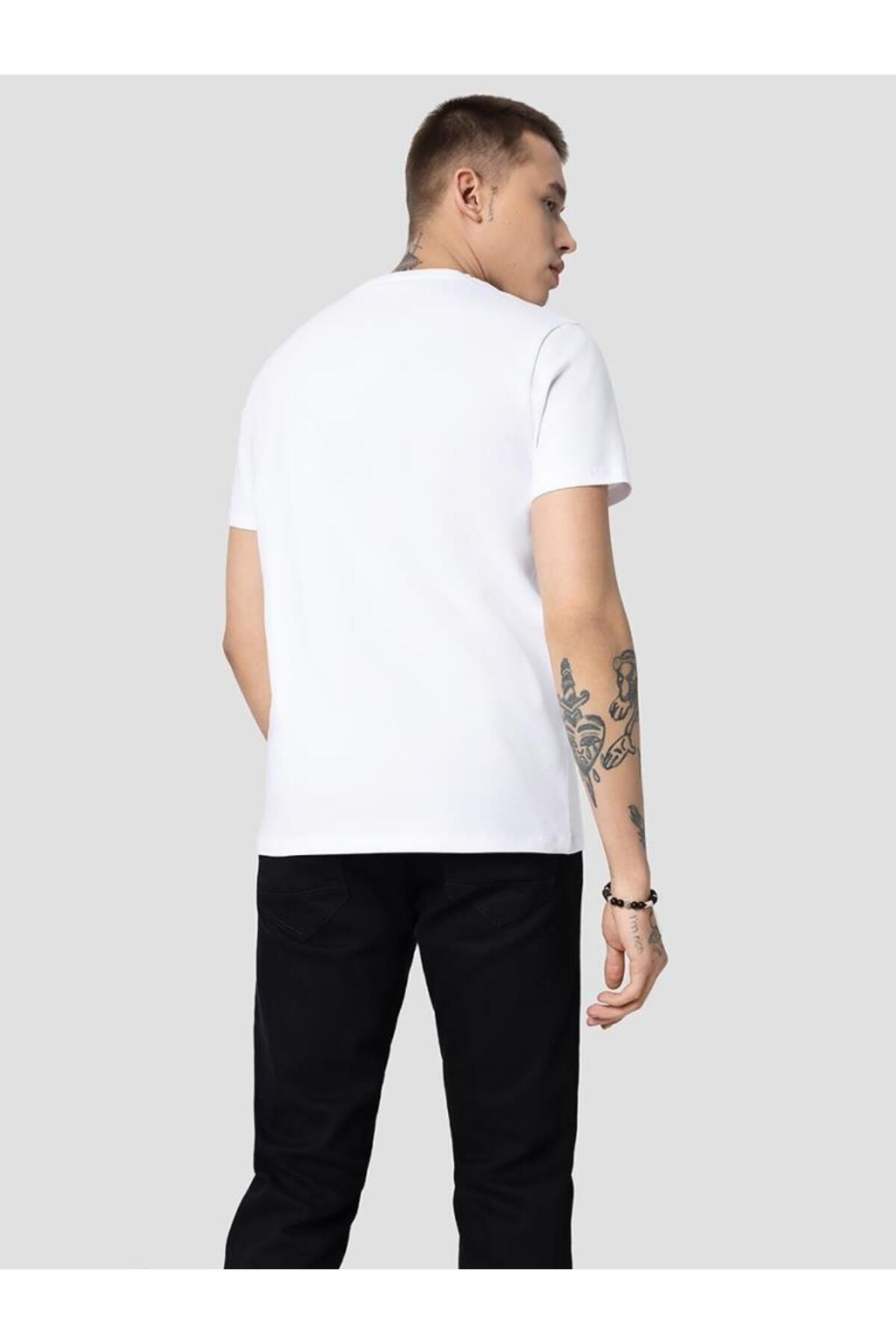 تی شرت سفید مردانه T shirt t به طور منظم متناسب با Loft
