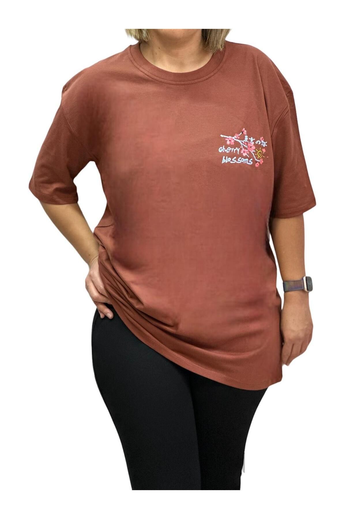 Antalya Şans Butik-Unisex T-Shirt Front and Back Print Patterned Oversize (Compatible with Size XL) 2