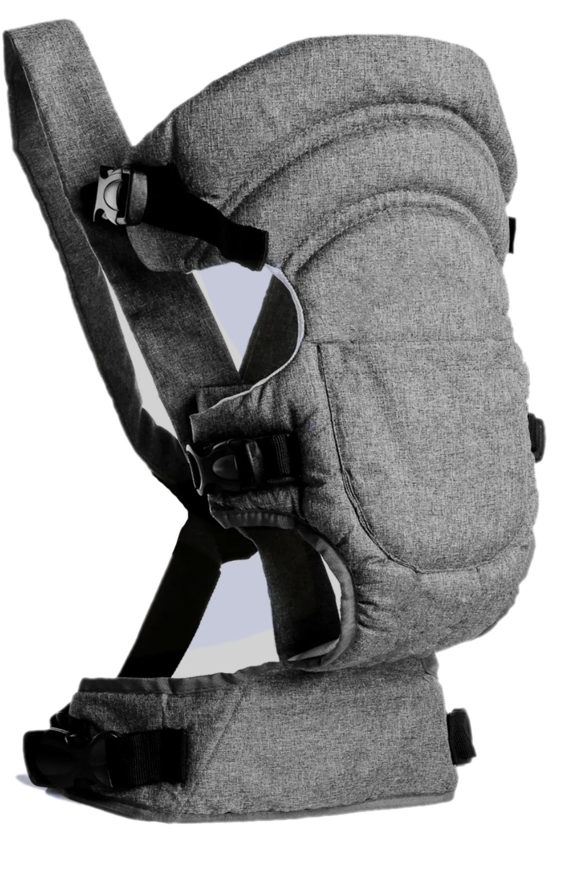 ESY LİNE Çift Yönlü Bebek Taşıma Kangurusu Ergonomik Lüx Bebek Taşıyıcı Kanguru-gri fotoğrafı 4 (önizleme)