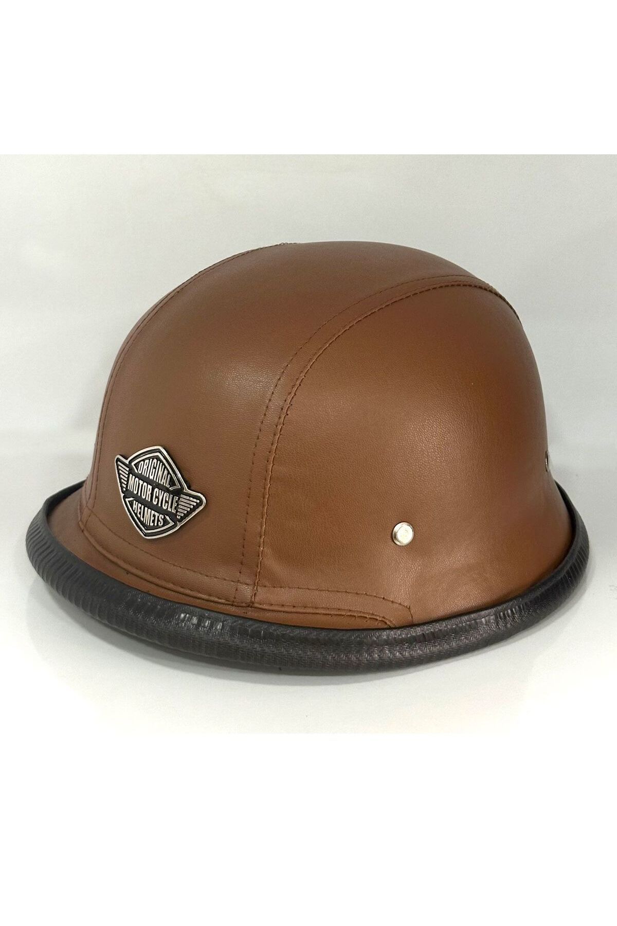 Leather german motorcycle helmet deals