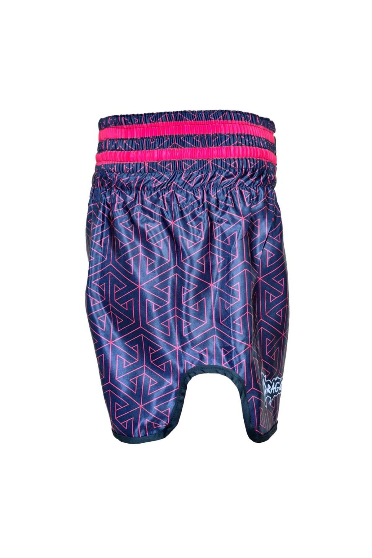 Dragondo-MT3442 Muay Thai Kick Boxing Shorts - Neon Pink, Digital Printed 4