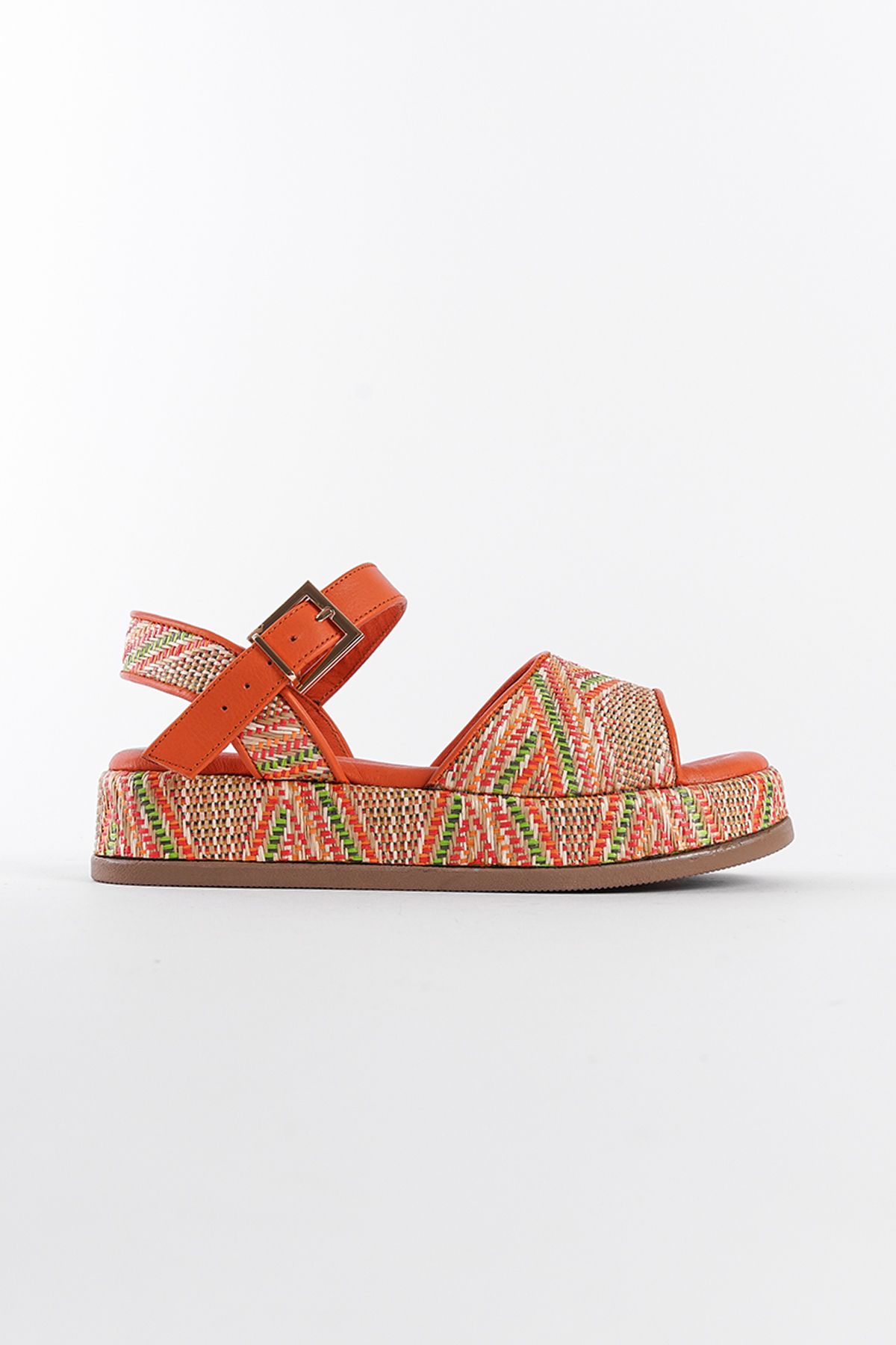 صندل سبز زنانه چرمی را با مارک از پرواز هدر دهید Capone Outfitters
