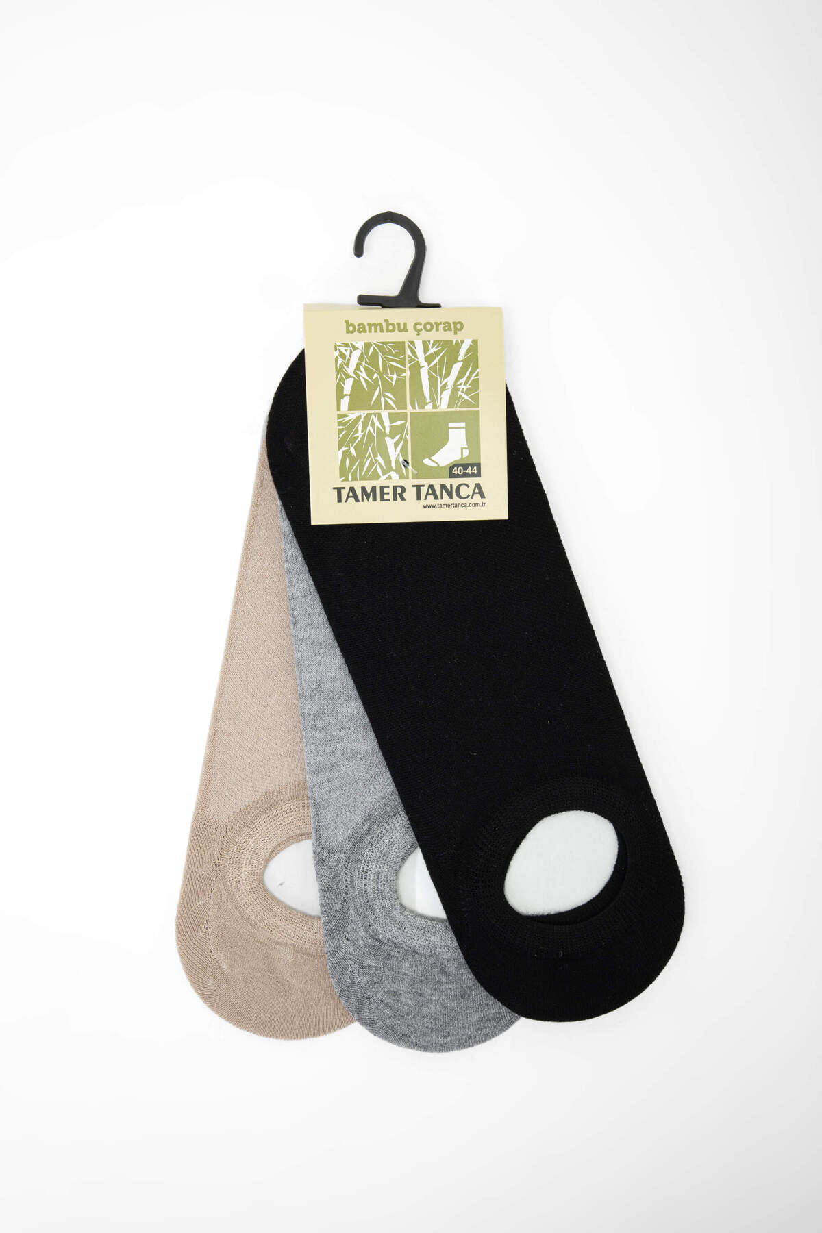 تامر تانجا جوراب مردانه بامبو مشکیخاکستریبژ