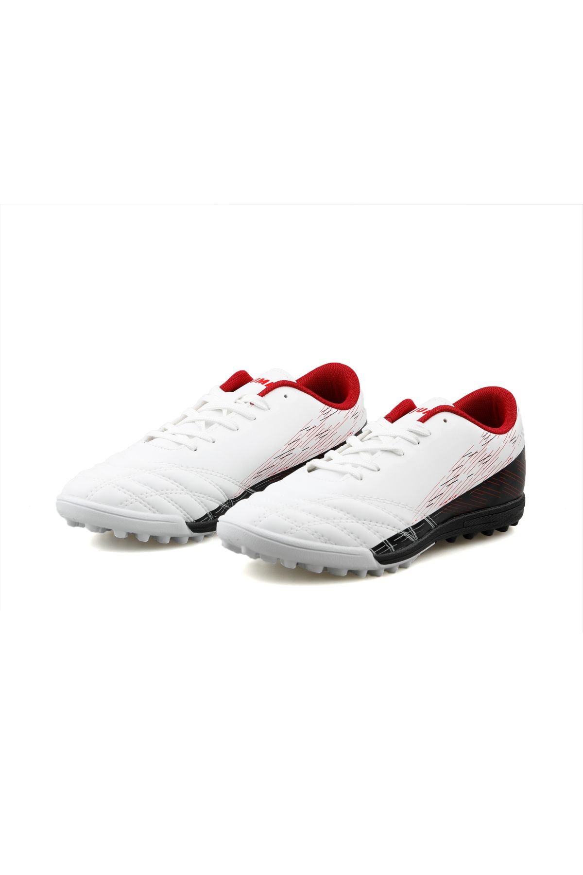 28004 D سفید مشکی قرمز مردانه Astroturf Field کفش 28004-D-WHITE-BLACK-قرمز سفید Jump