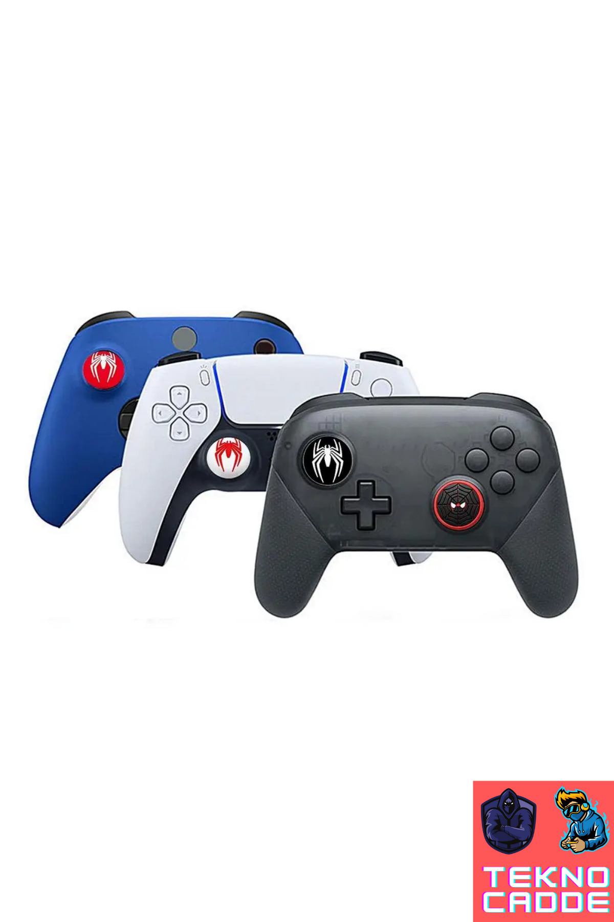 PS4/PS5/PS3/Xbox Series X/Series S/OneX/ONES/Switch Pro Uyumlu Analog Koruyucu Silikon PAD 5
