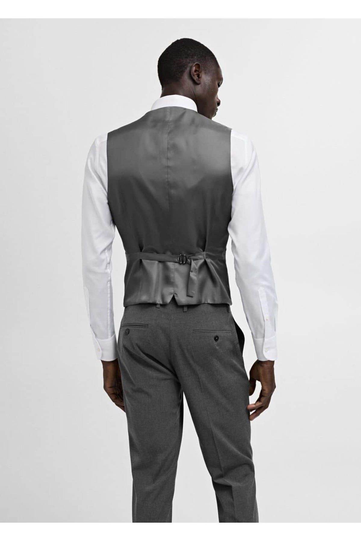 ژاکت مردانه خاکستری منگو | 77080568 اورجینال - تصویر 4