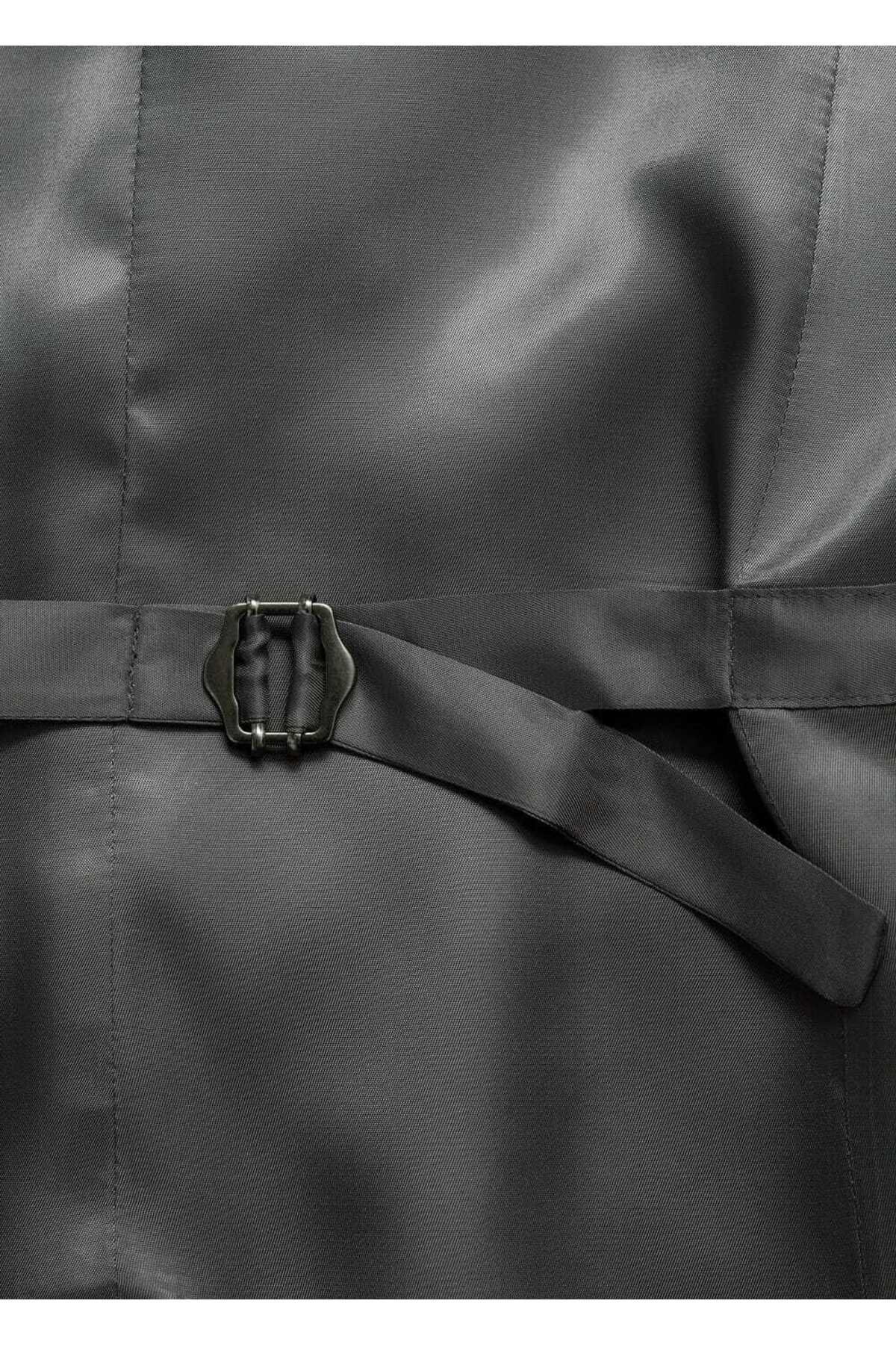 ژاکت مردانه خاکستری منگو | 77080568 اورجینال - تصویر 7