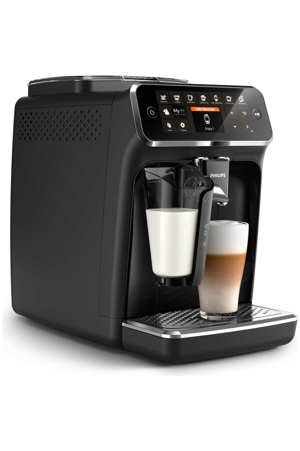 Tam Otomatik Espresso Makinesi, 1.8 L Kapasite, Zamanlayıcı, Mat Siyah 3