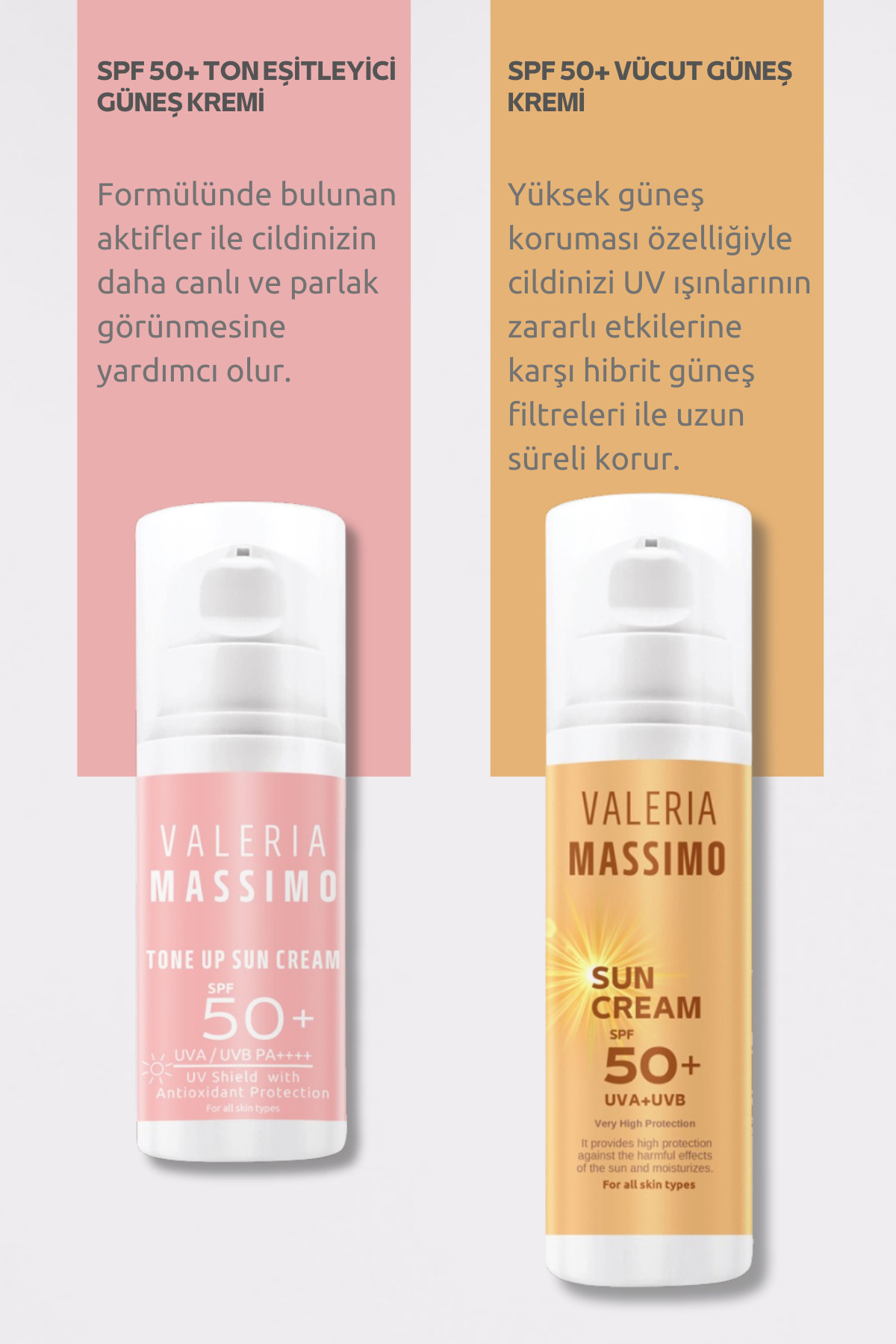 SPF 50+ Yüksek Koruma Güneş Bakım ve Bronzlaştırıcı Tatil Seti 3'lü — güneş set 3 — تصویر 4 از 4