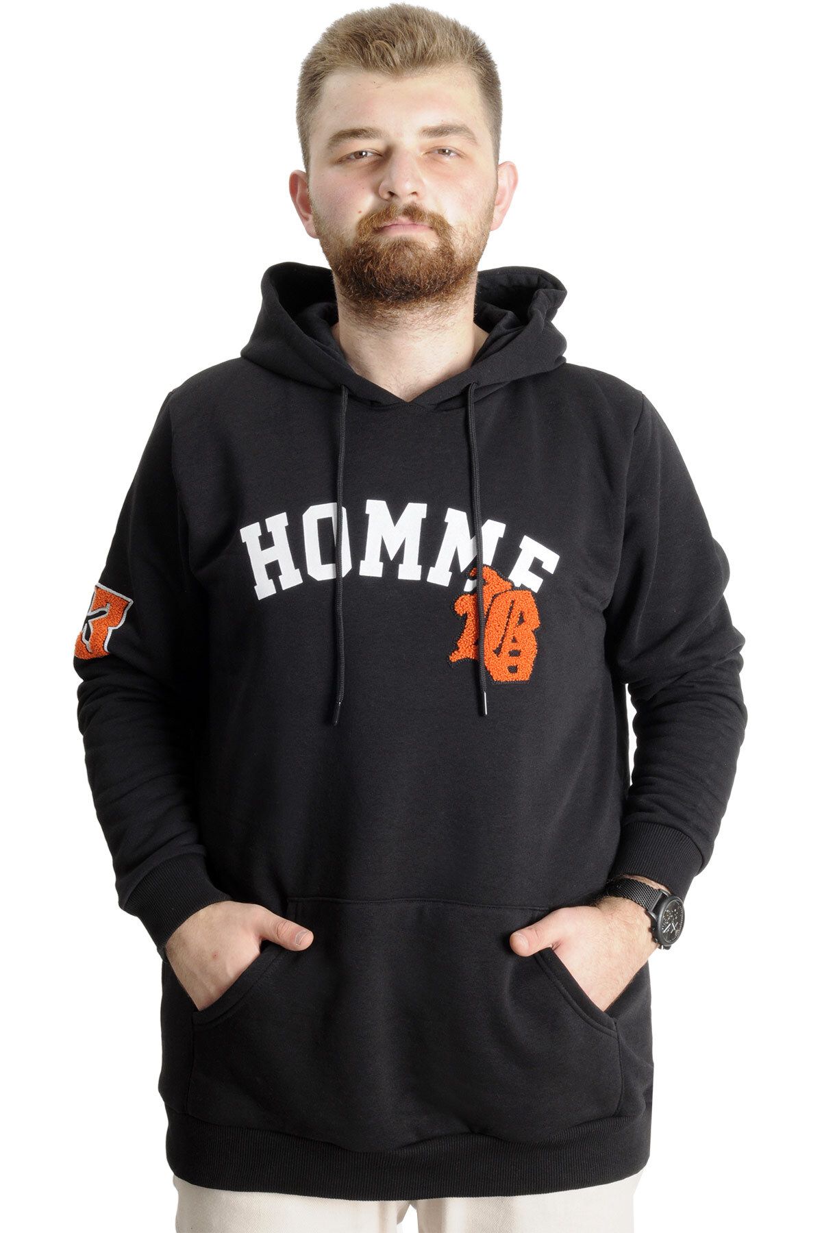 Modexl Mode Xl Erkek Sweatshirt Kap onlu Zippered Basic 20543 Grimelanj Fiyat Yorumlar Trendyol