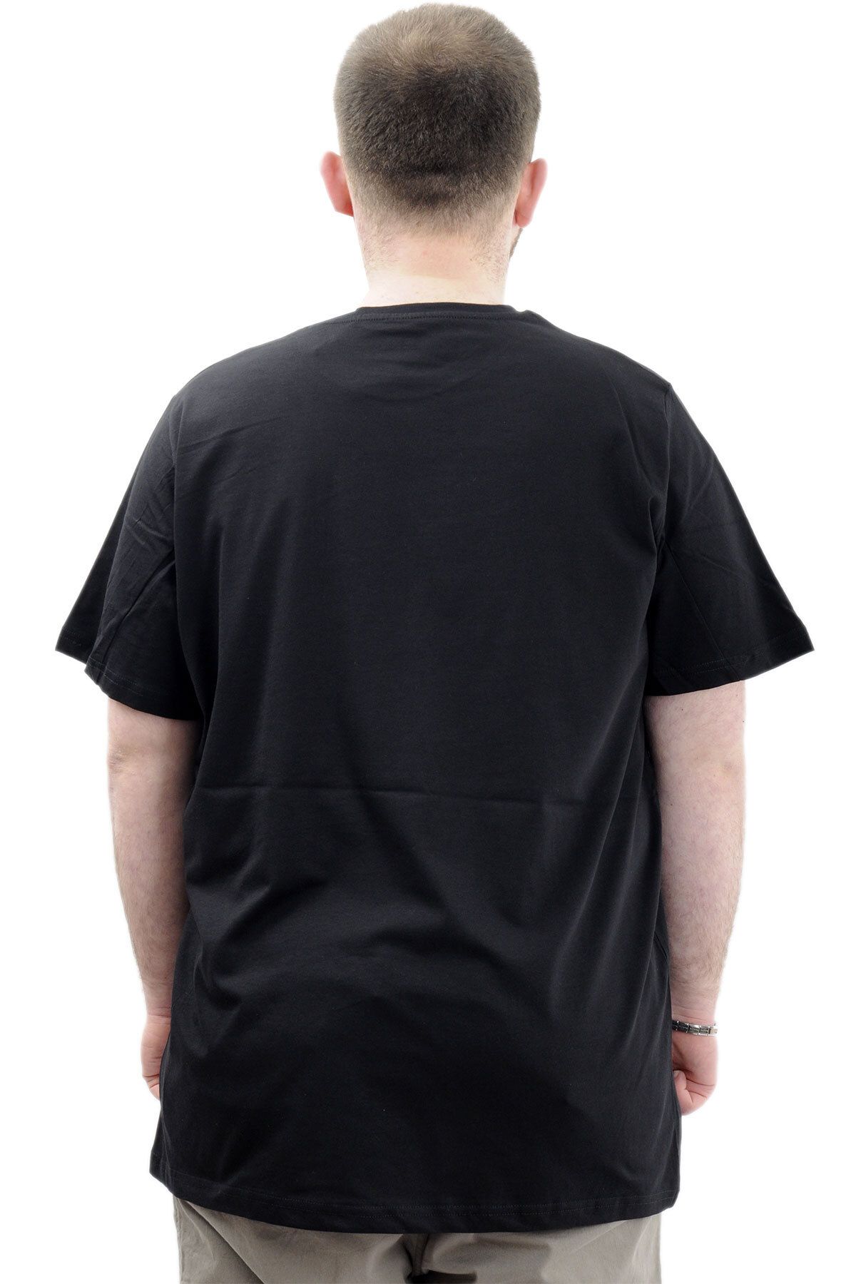 ModeXL-Men's T-Shirt - Crew Neck, Printed, Black, Mode XL, U24059 4