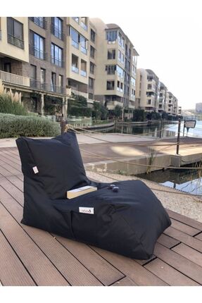 Pufumo Armutland Daybed Armut Koltuk Siyah