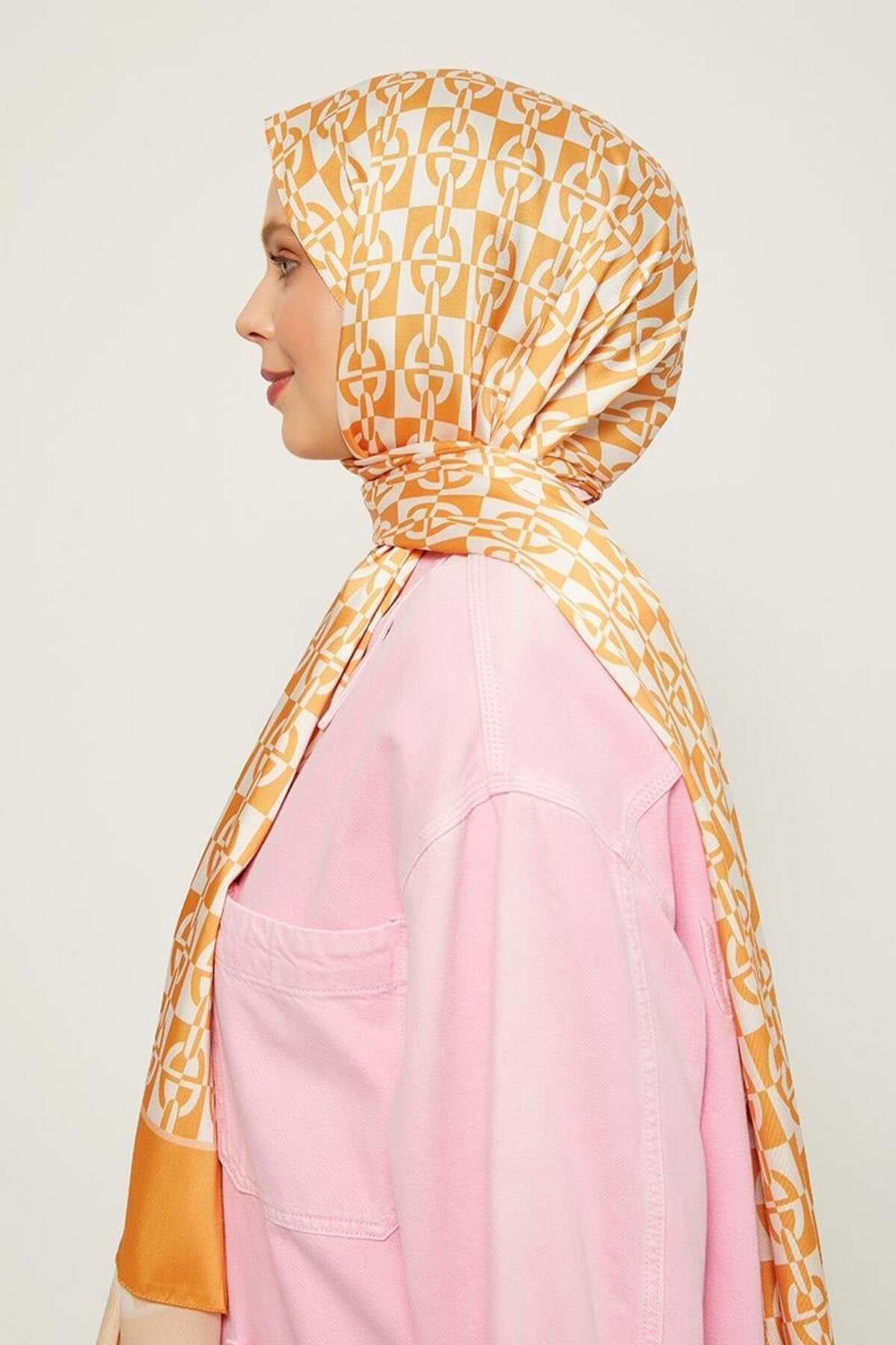 شال زنانه نارنجی لویدور | angel5 اورجینال - تصویر 3