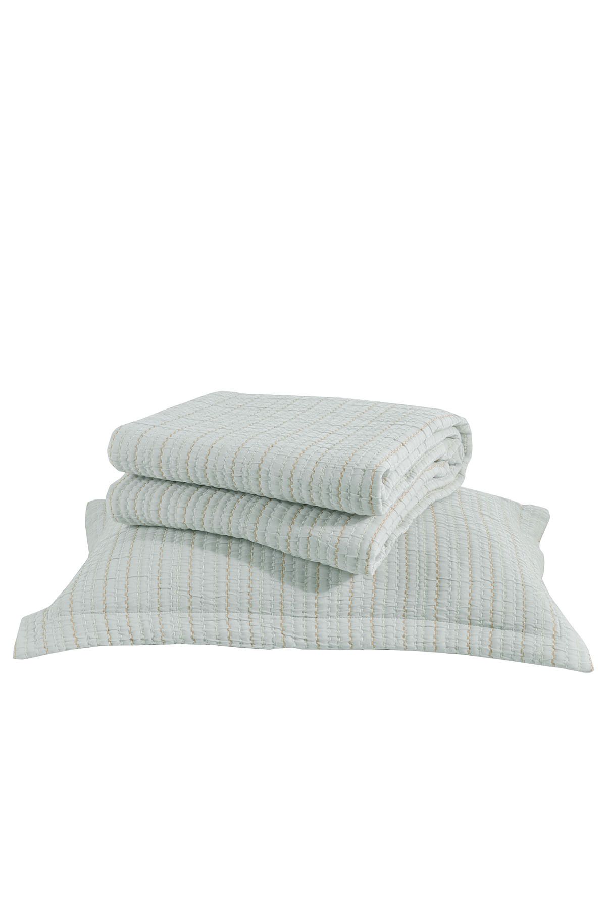 Elart-Double Stripe Bedspread - Sage 4