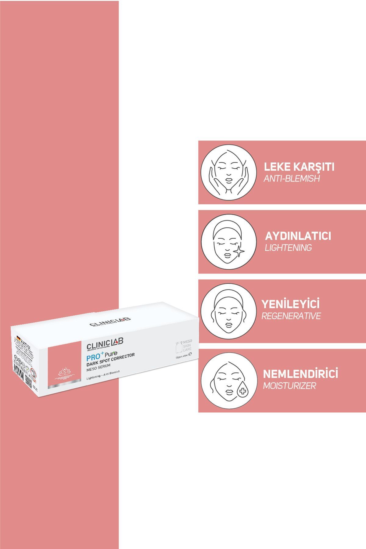 مسو سرم اصلاح کننده لکه های تیره 6 میلی لیتر Cliniclab