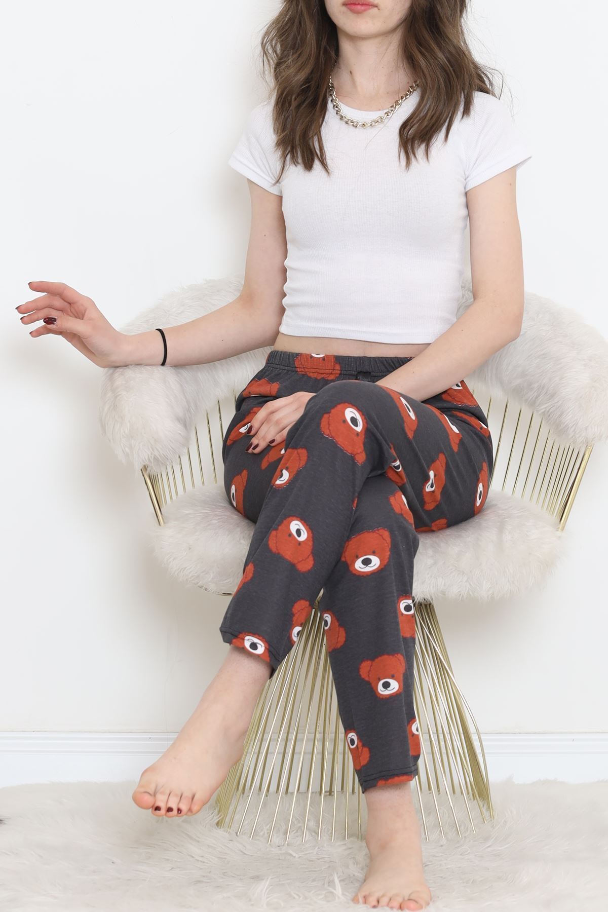 devrialemshoes Smoked Rotation Pajama Bottoms 256.1287 Trendyol